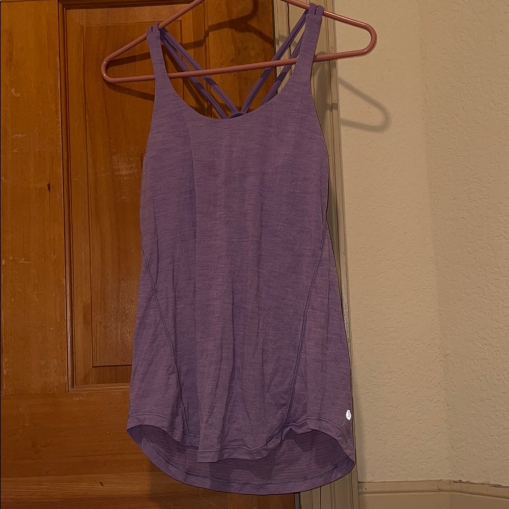Lululemon 2 in 1 tank top lilac purple US 4